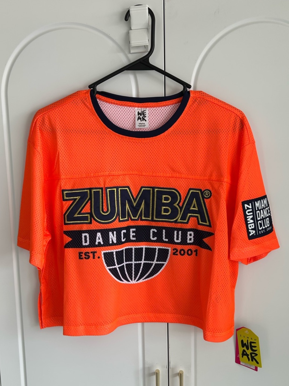 Zumba mesh oversized crop top